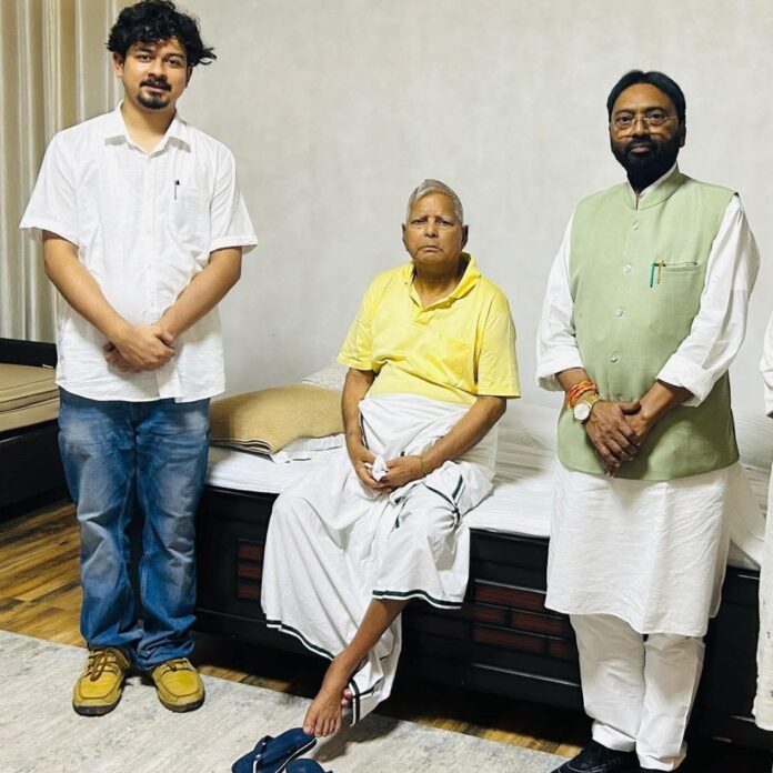 सुरेश पासवान ने पटना में लालू यादव से की मुलाकात