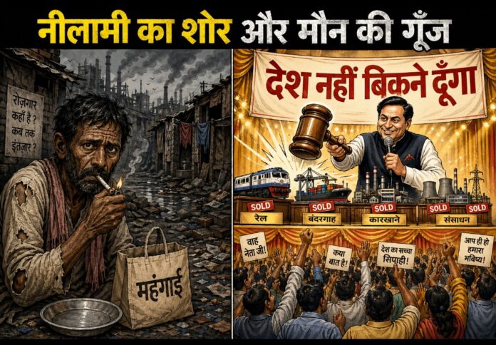 नीलामी का शोर और मौन की गूंज