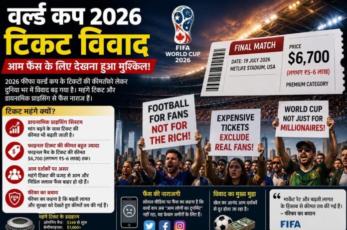वर्ल्ड कप 2026 टिकट विवाद: आम फैंस की जेब पर भारी बोझ