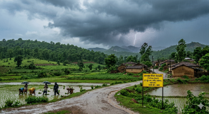 मानसून ने बदला झारखंड का मिजाज, बारिश और वज्रपात को लेकर चेतावनी जारी
