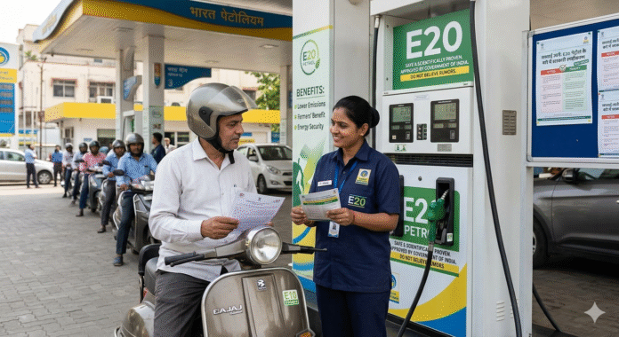 E20 पेट्रोल को लेकर फैली अफवाहों पर सरकार की सफाई, चालकों से की भ्रमित न होने की अपील
