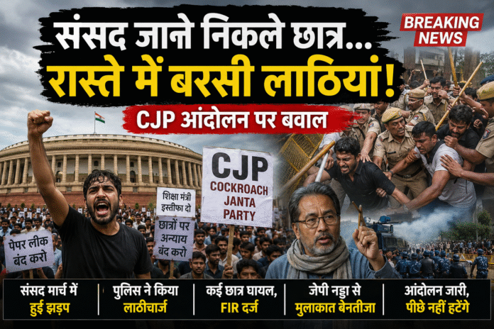 लाठी, FIR और चुप्पी… क्या छात्रों की आवाज़ संसद तक पहुँचने से पहले कुचल दी गई?