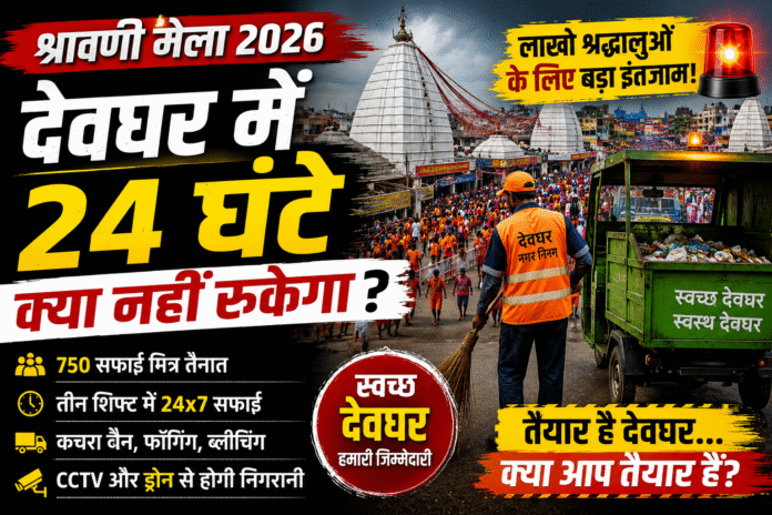 श्रावणी मेला: 24 घंटे चलेगा स्वच्छता अभियान, 750 सफाई मित्र रहेंगे तैनात