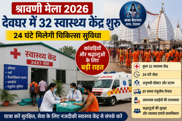 श्रावणी मेले में 24×7 स्वास्थ्य सेवा